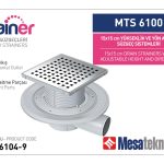 Yandan Çıkışlı Sistemler 50 mm Çap Yükseklik 9 cm Izgara 15 cm