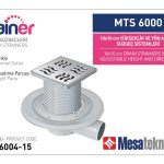 Yandan Çıkışlı Sistemler 50 mm Çap Yükseklik 15 cm Izgara 10 cm