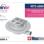 Yandan Çıkışlı Sistemler 32 mm Çap Yükseklik 3 cm Izgara 10 cm