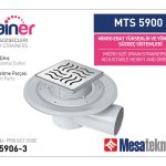 Yandan Çıkışlı Sistemler 100 mm Çap Yükseklik 3 cm