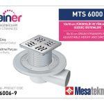 Yandan Çıkışlı Sistemler 100 mm Çap Yükseklik 9 cm Izgara 10 cm