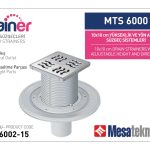 Alttan Çıkışlı Sistemler 70 mm Çap Yükseklik 15 cm Izgara 10 cm