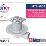 Yandan Çıkışlı Sistemler 100 mm Çap Yükseklik 15 cm Izgara 10 cm