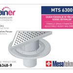 Alttan Çıkışlı Sistemler 100 mm Çap Yükseklik 9 cm Izgara 20 cm Üçgen