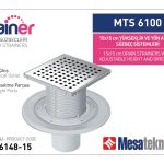 Alttan Çıkışlı Sistemler 100 mm Çap Yükseklik 15 cm Izgara 15 cm