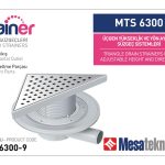 Yandan Çıkışlı Sistemler 32 mm Çap Yükseklik 9 cm Izgara 20 cm Üçgen