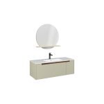 DANTE 120 cm Lavabo Dolab, Açık Yeşil (10SL50121 dahil)
