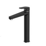 Ferra - Yüskek Tip Lavabo Bataryası Mat Siyah-Krom