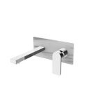 Ankastre Lavabo Bataryası - Square Sıva Üstü Parça Beyaz Taşlı