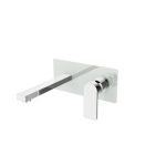 Ankastre Lavabo Bataryası - Square Sıva Üstü Parça Beyaz Camlı