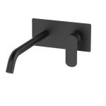 Ankastre Lavabo Bataryası - Round Sıva Üstü Parça Mat Siyah