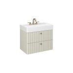 Vea Lavabo Dolabı 80 cm Taş Gri (10VA50081 dahil)