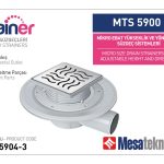 Yandan Çıkışlı Sistemler 50 mm Çap Yükseklik 3 cm