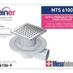 Yandan Çıkışlı Sistemler 100 mm Çap Yükseklik 9 cm Izgara 15 cm