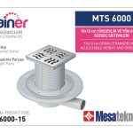 Yandan Çıkışlı Sistemler 32 mm Çap Yükseklik 15 cm Izgara 10 cm