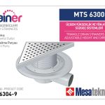 Yandan Çıkışlı Sistemler 50 mm Çap Yükseklik 9 cm Izgara 20 cm Üçgen