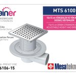 Yandan Çıkışlı Sistemler 100 mm Çap Yükseklik 9 cm Izgara 15 cm