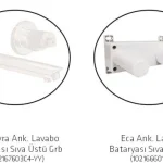 Eca Myra Ankastre Gömme Lavabo Bataryası Set Mat Beyaz