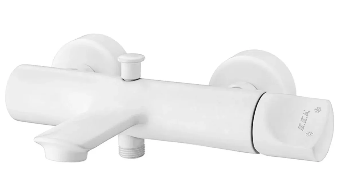 Eca Myra Banyo Duş Bataryası Mat Beyaz - Görsel 1