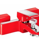 Eca Tiera Banyo Bataryası- Krom Kırmızı