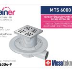 Yandan Çıkışlı Sistemler 50 mm Çap Yükseklik 9 cm Izgara 10 cm