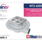 Yandan Çıkışlı Sistemler 70 mm Çap Yükseklik 3 cm Izgara 10 cm