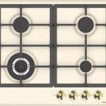 Ankastre Ocak, HÄFELE VINTAGE, 60 cm, Metal, 4 Gözlü, Gazlı, Döküm Izgaralı