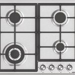 Ankastre Ocak, HÄFELE CONTEMPO, 60 cm, Paslanmaz Çelik, 4 Gözlü, Gazlı, Döküm Izgaralı