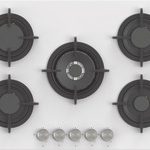 Ankastre Ocak, HÄFELE ORION, 75 cm, Cam, 5 Gözlü, Gazlı, Döküm Izgaralı