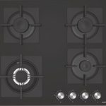 Ankastre Ocak, HÄFELE CAPELLA, 60 cm, Cam, 4 Gözlü, Gazlı, Döküm Izgaralı